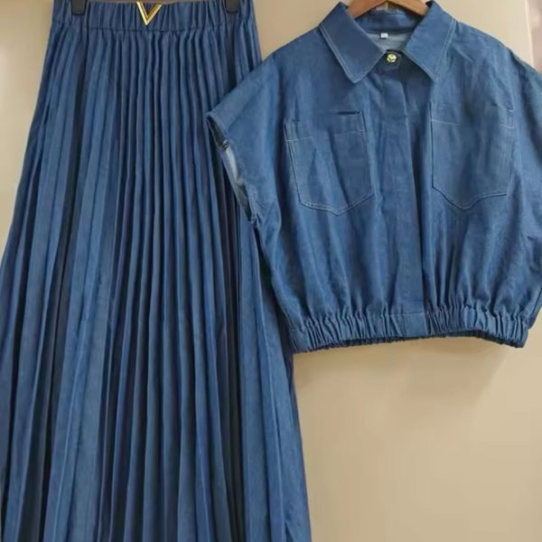 Lovely Denim Two Piece